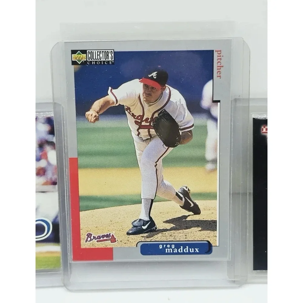 Greg Maddux Atlanta Braves 1990s Baseball Card Lot of 3 Fleer Upper Deck